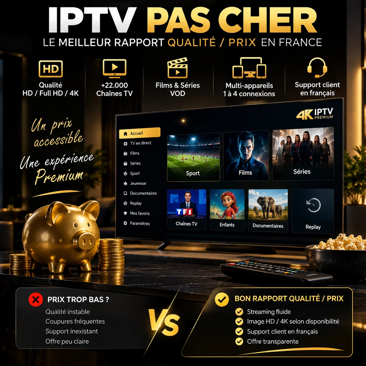 IPTV pas cher et rapport qualité-prix en France